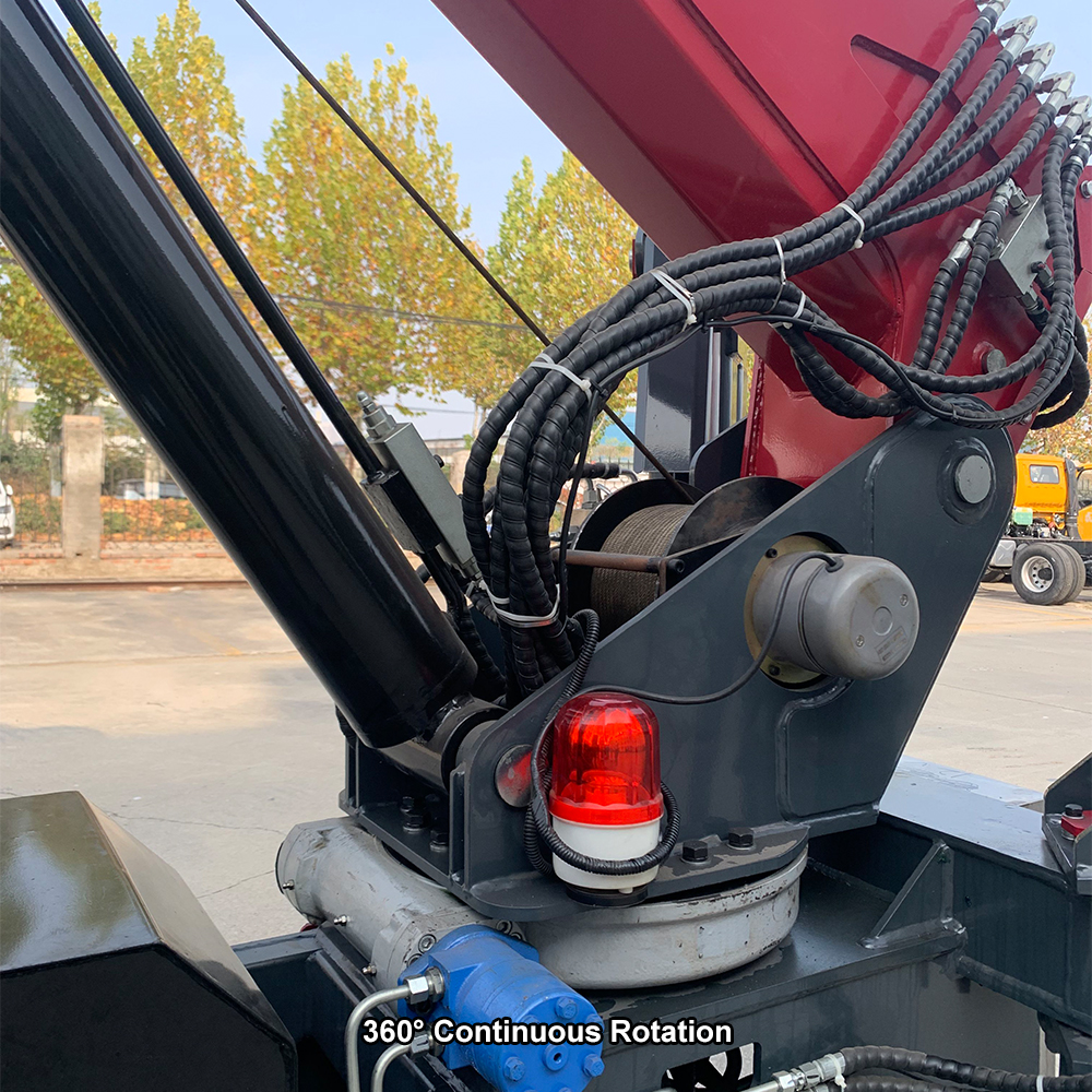 spider crane 360°Continuous Rotation