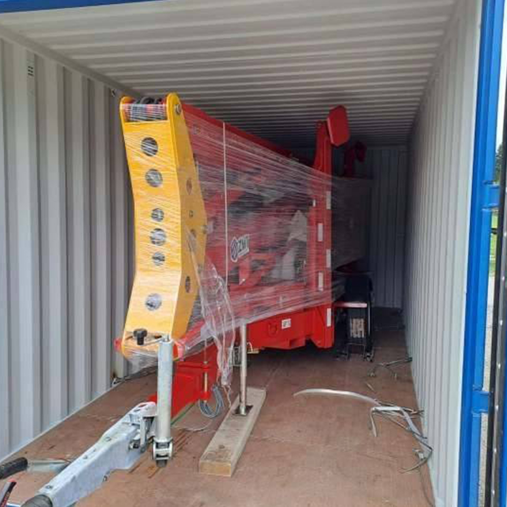 TBL16 towable boom lift for building maintenance