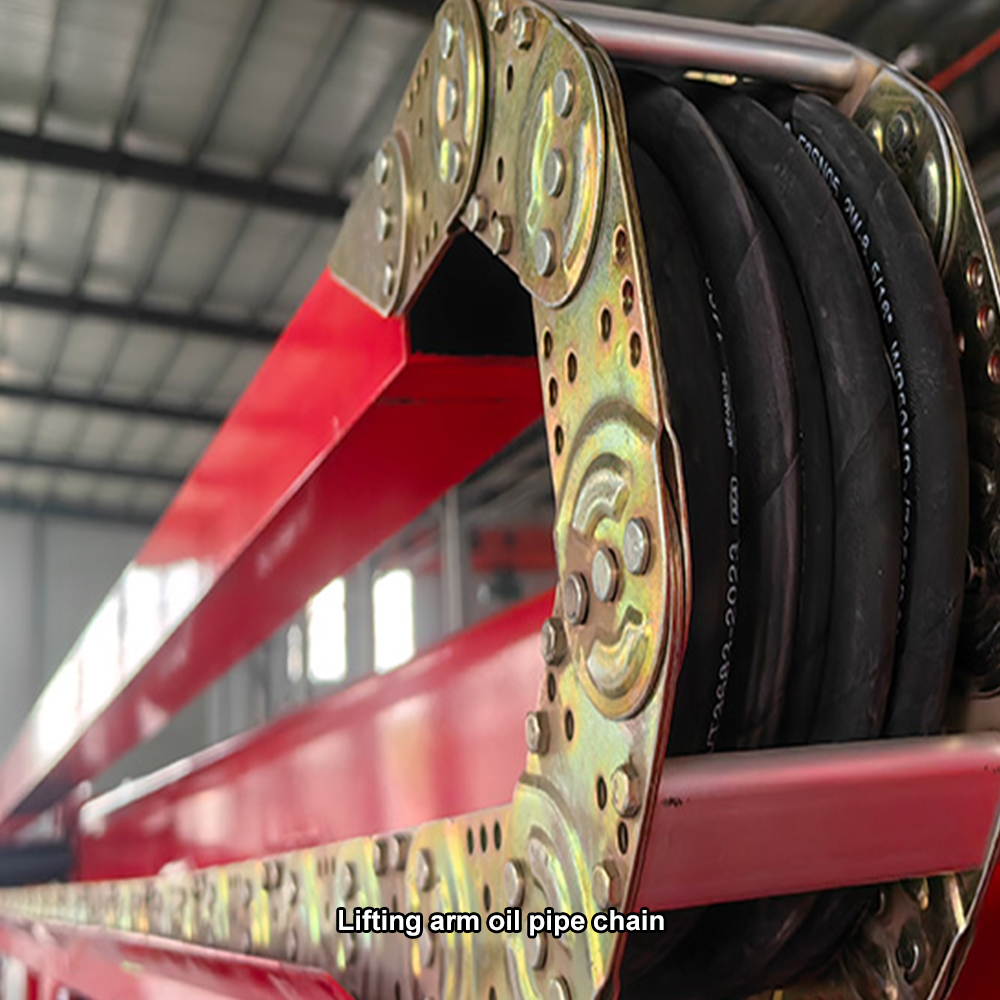 towable boom lift Lifting arm oilpipe chain