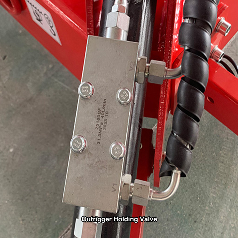 towable boom lift Outrigger Holding Valve