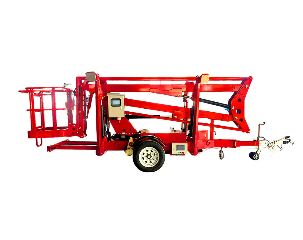 TBL12 towable boom lift working range diagram