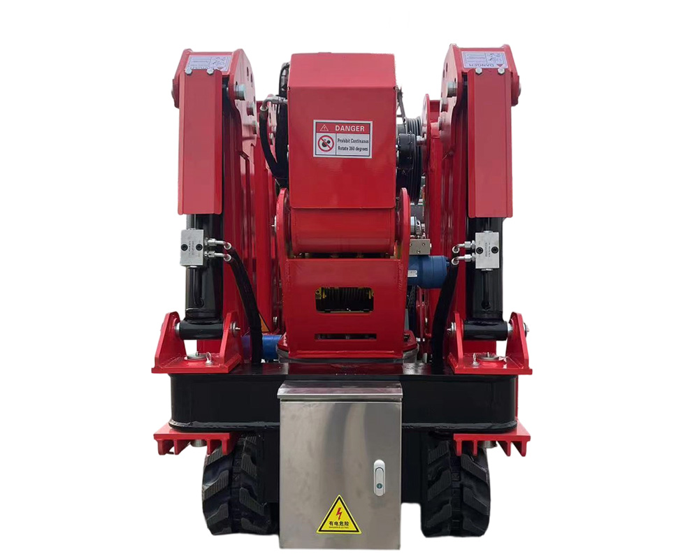 ZMC30 spider crane packed for international shipping