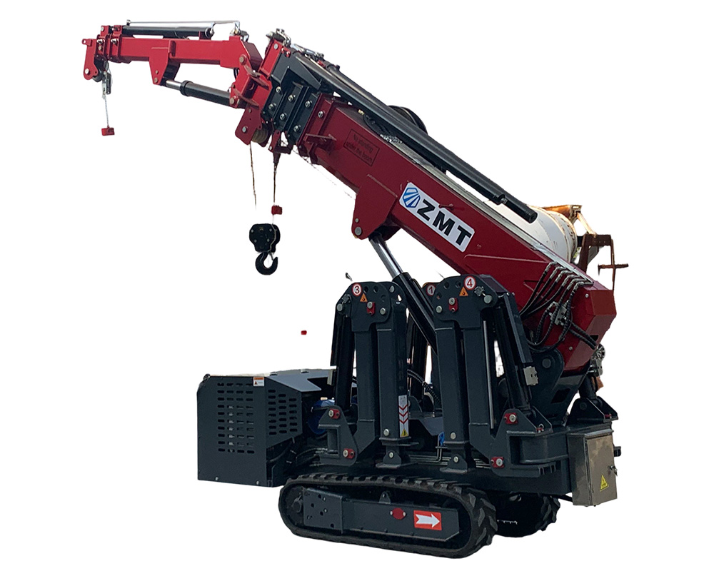 ZMC30 3 ton spider crane side view