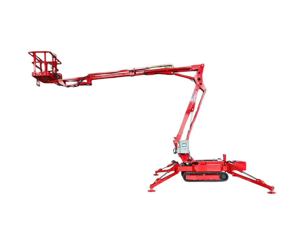 CBL12 crawler boom lift with articulated boom extended
