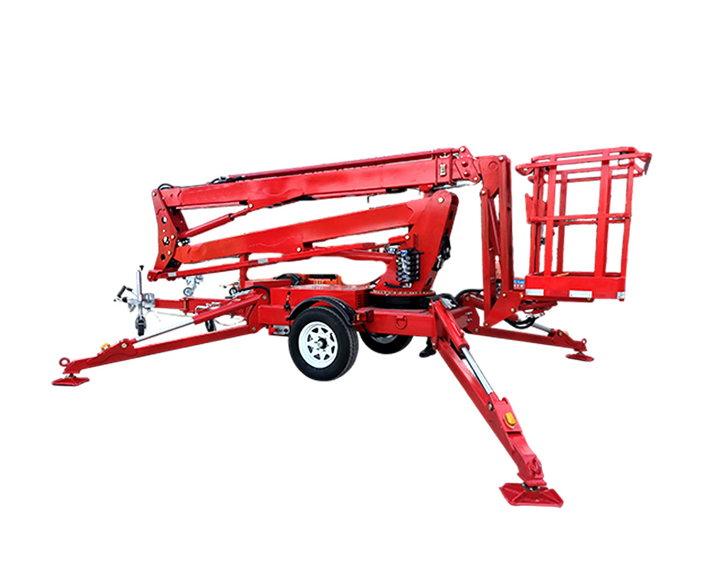 TBL24 towable boom lift side view