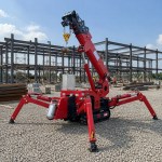 1 ton spider crane ZMC10 with compact crawler chassis
