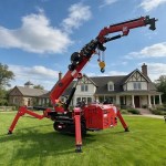 ZMC30 spider crane for confined-site lifting