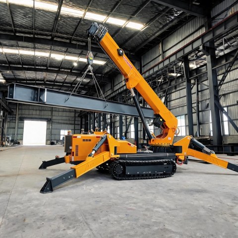zmt-large-spider crane steel structure installation