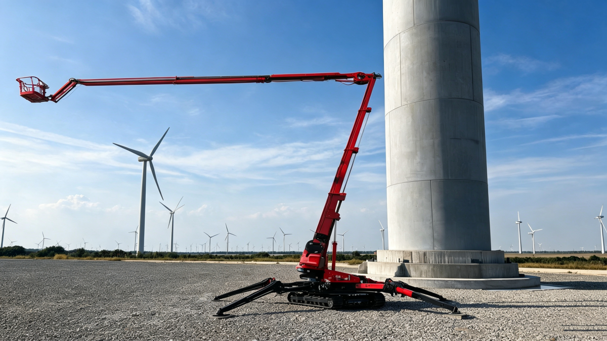 crawler boom lift for rough-terrain access