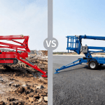 crawler boom lift for rough-terrain access
