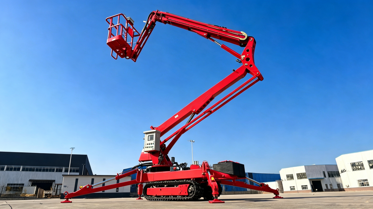 crawler boom lift for rough-terrain access