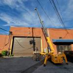 Live footage of a 5-ton spider crane in the United States